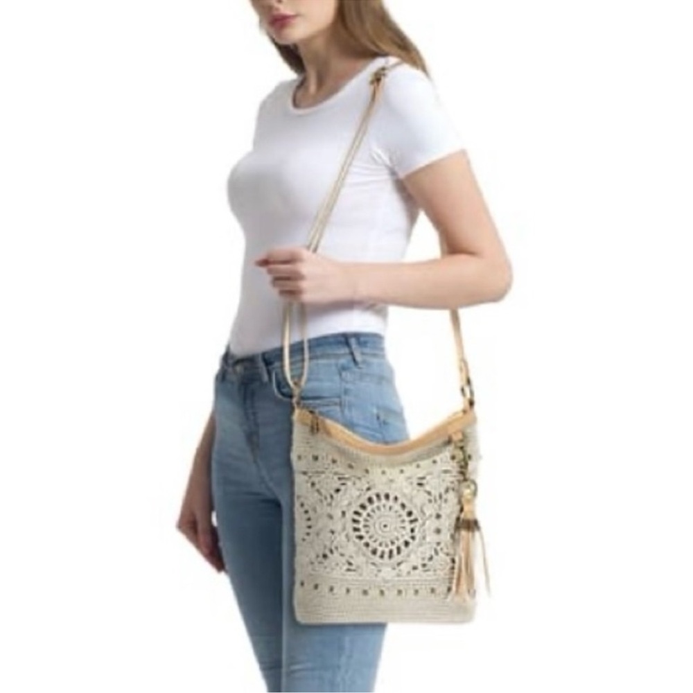 THE SAK Cream Crochet Crossbody Bag - Picture 3 of 12